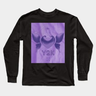 Vintage Y2K Purple Aesthetic Long Sleeve T-Shirt